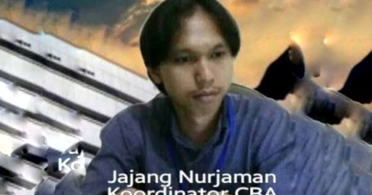 Koordinator CBA, Jajang Nurjaman