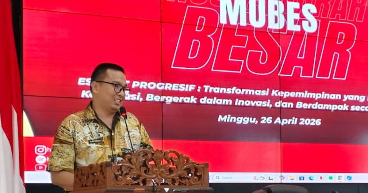 Kepala Bagian Hukum dan HAM Setda Kota Bogor, Alma Wiranta, mewakili Wali Kota Bogor dalam Musyawarah Besar Himpunan Mahasiswa Ilmu Hukum (HIMA) Universitas Terbuka yang digelar di Paseban Sri Baduga, Minggu (26/4).