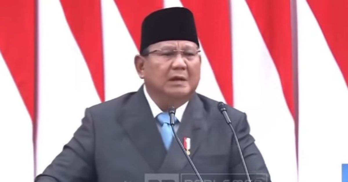 Presiden Prabowo Subianto /Tangkap layar TV Parlemen