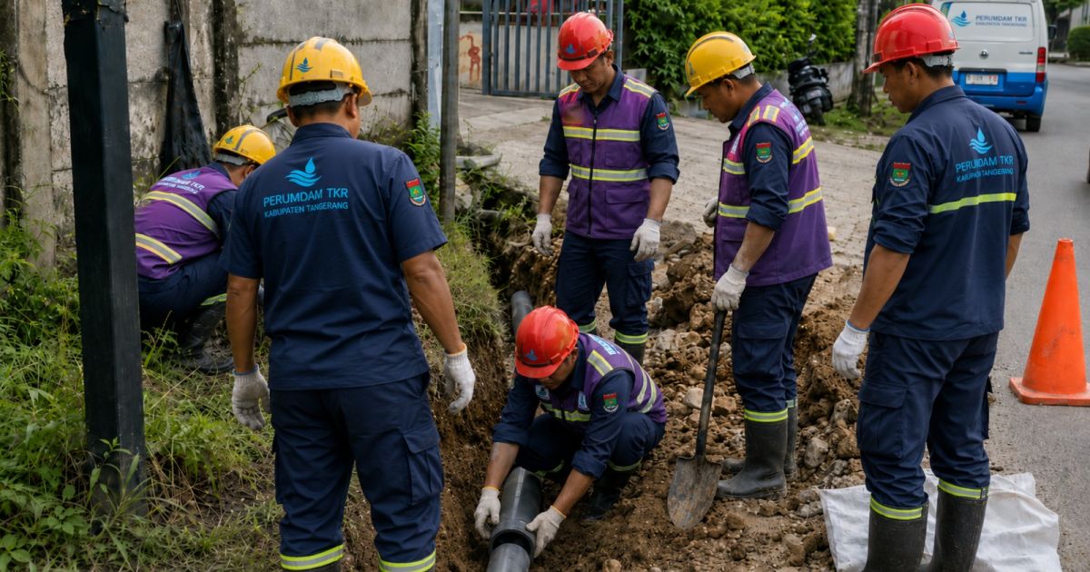 Warga Rajeg Segera Nikmati Air Bersih, PERUMDAM TKR Perluas Jaringan Pelayanan