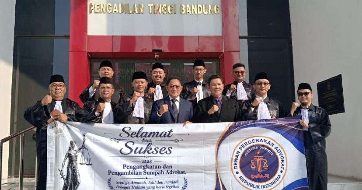 Ketua PT Bandung Tegaskan Advokat DePA-RI Harus Berintegritas, Jujur, dan Profesional