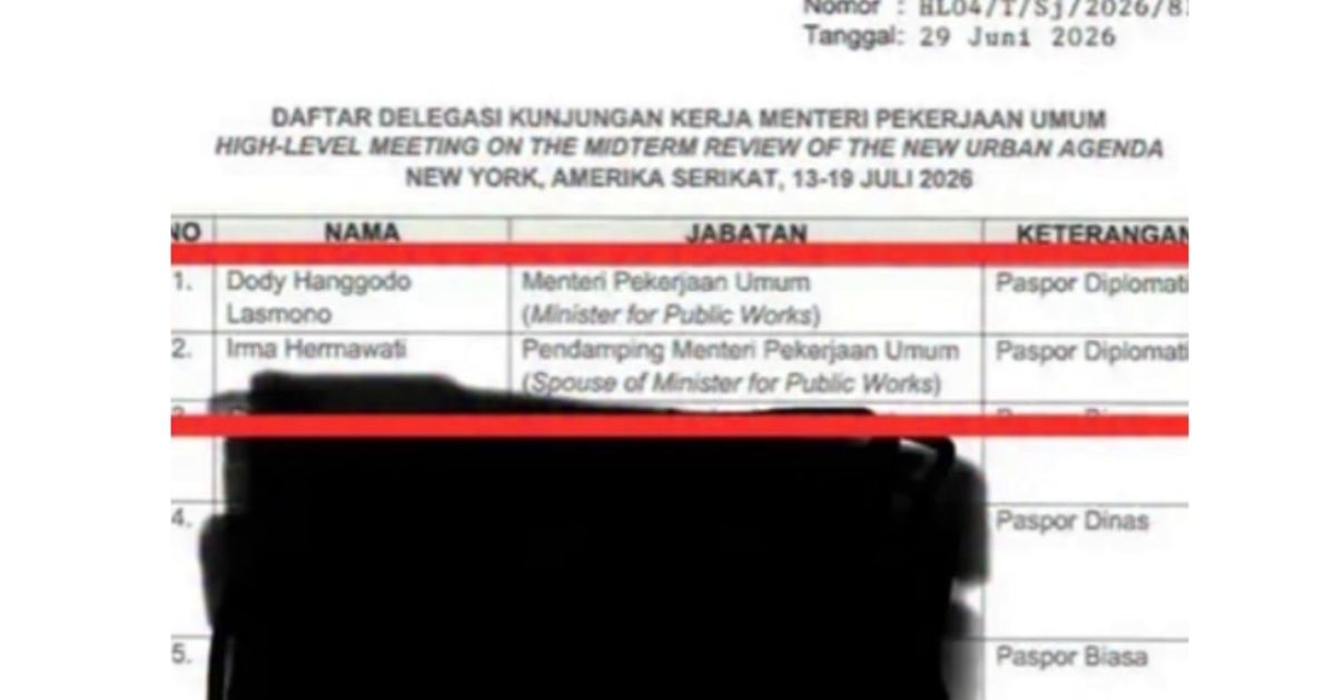 Kementerian PU Selidiki Kebocoran Dokumen Dinas Menteri PU
