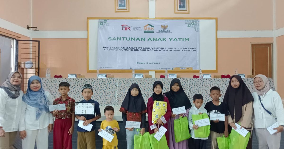 MBK Ventura Gunung Sindur Santuni 100 Anak Yatim dan Sosialisasi Program Untuk Nasabah