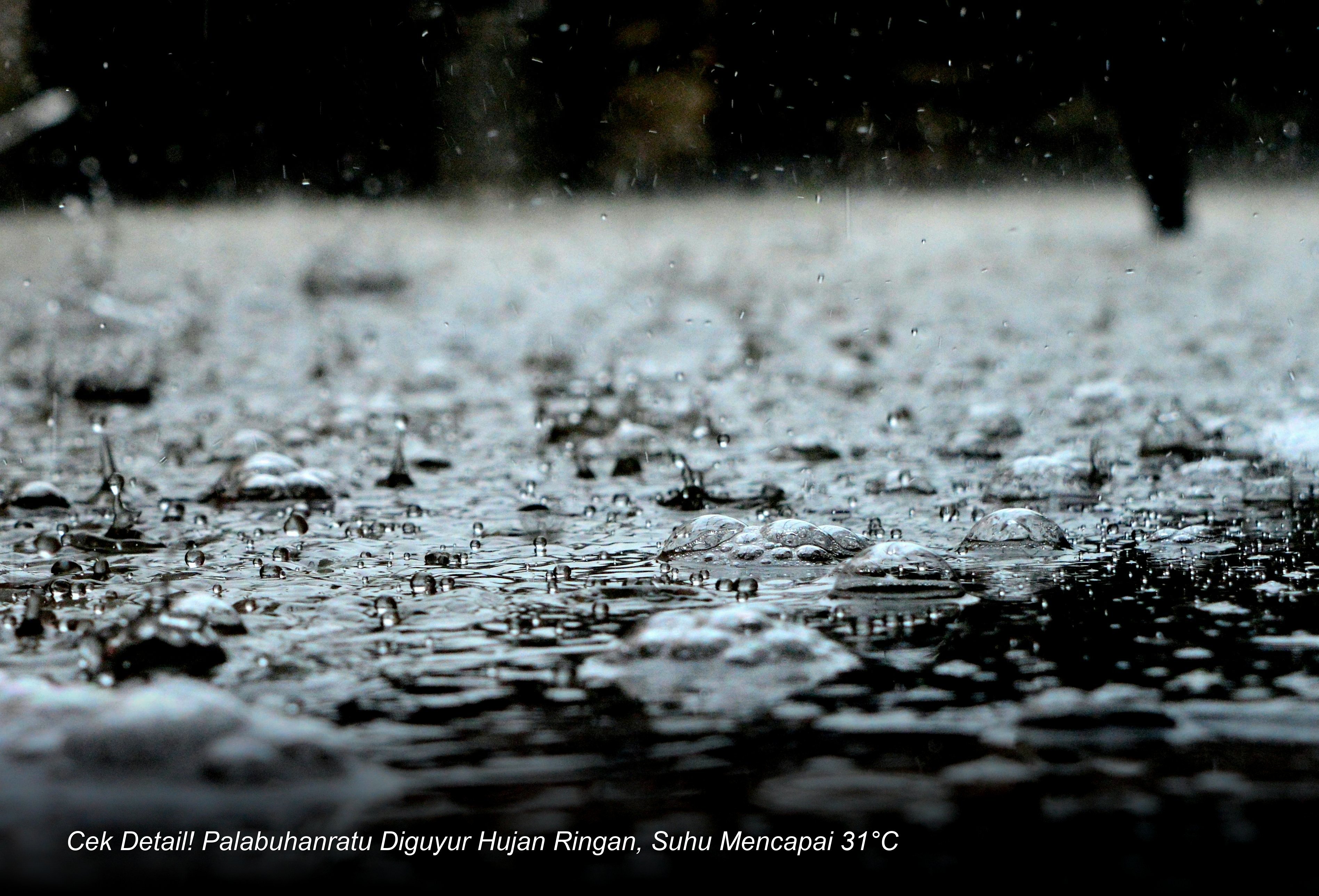 Cek Detail! Palabuhanratu Diguyur Hujan Ringan, Suhu Mencapai 31°C