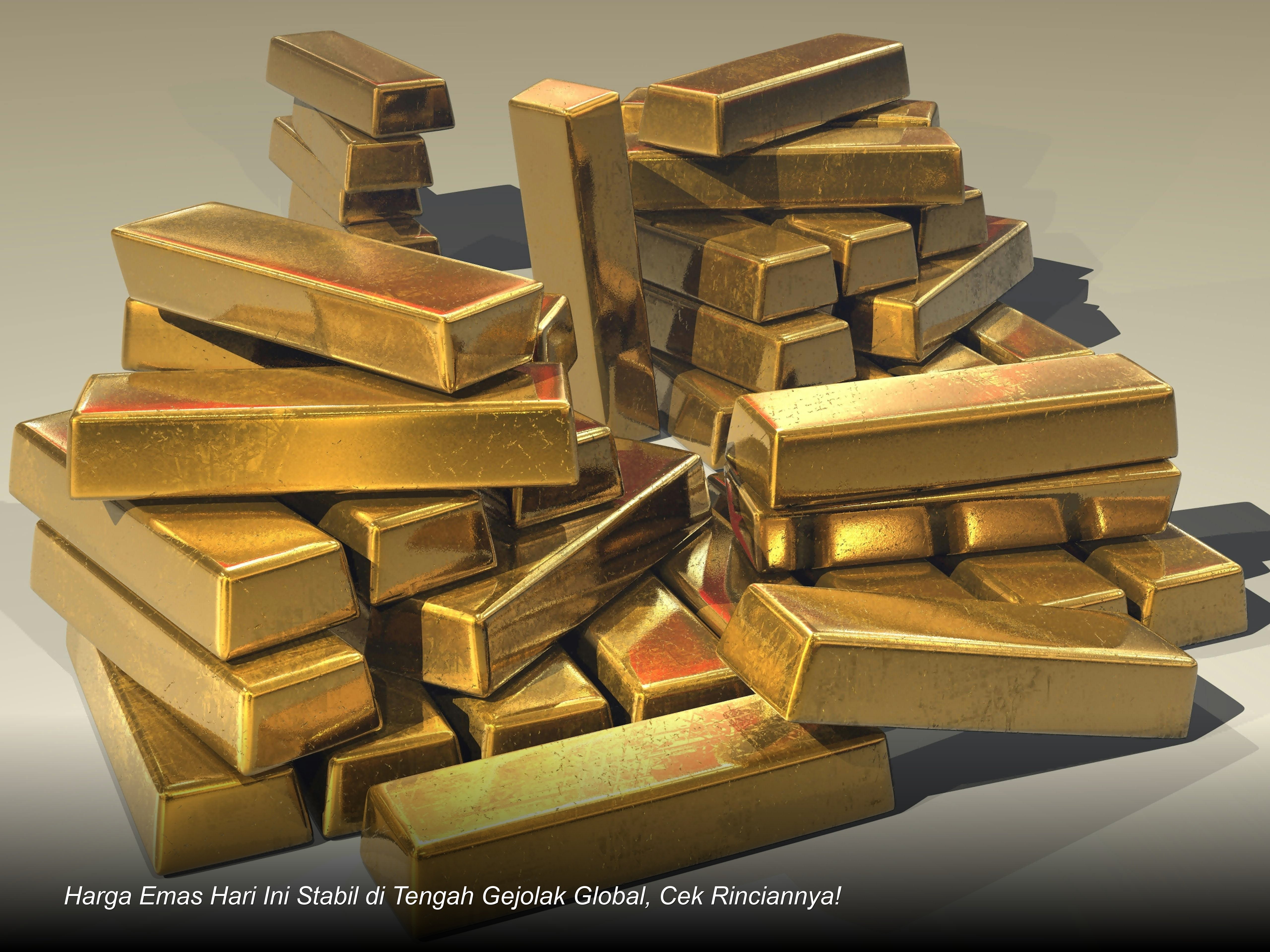 Harga Emas Hari Ini Stabil di Tengah Gejolak Global, Cek Rinciannya!
