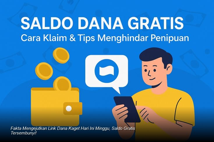 Ilustrasi tangan cepat menekan layar smartphone yang menampilkan notifikasi amplop digital berwarna merah dari aplikasi DANA.