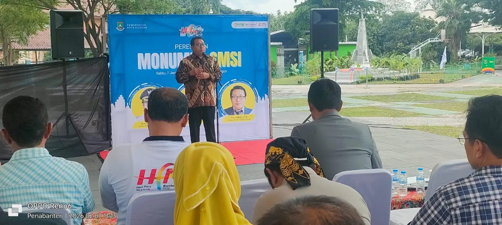Wali Kota Cilegon Resmikan Monumen SMSI Sebagai Simbol Perjuangan Pers Siber Nasional