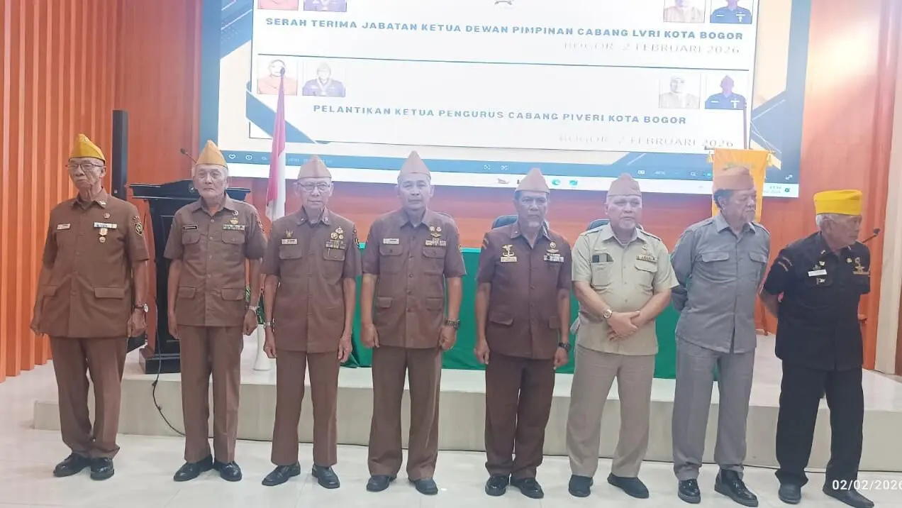 Suratman Terpilih Pimpin LVRI Kota Bogor Periode 2026-2031 di Muscab XIV Kodim 0606