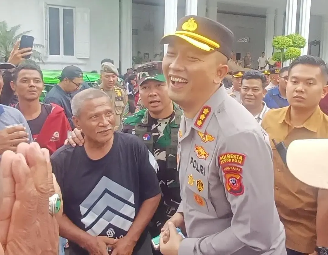 Aksi Humanis Kapolresta dan Dandim Redam Ketegangan Demo Ribuan Sopir Angkot di Bogor