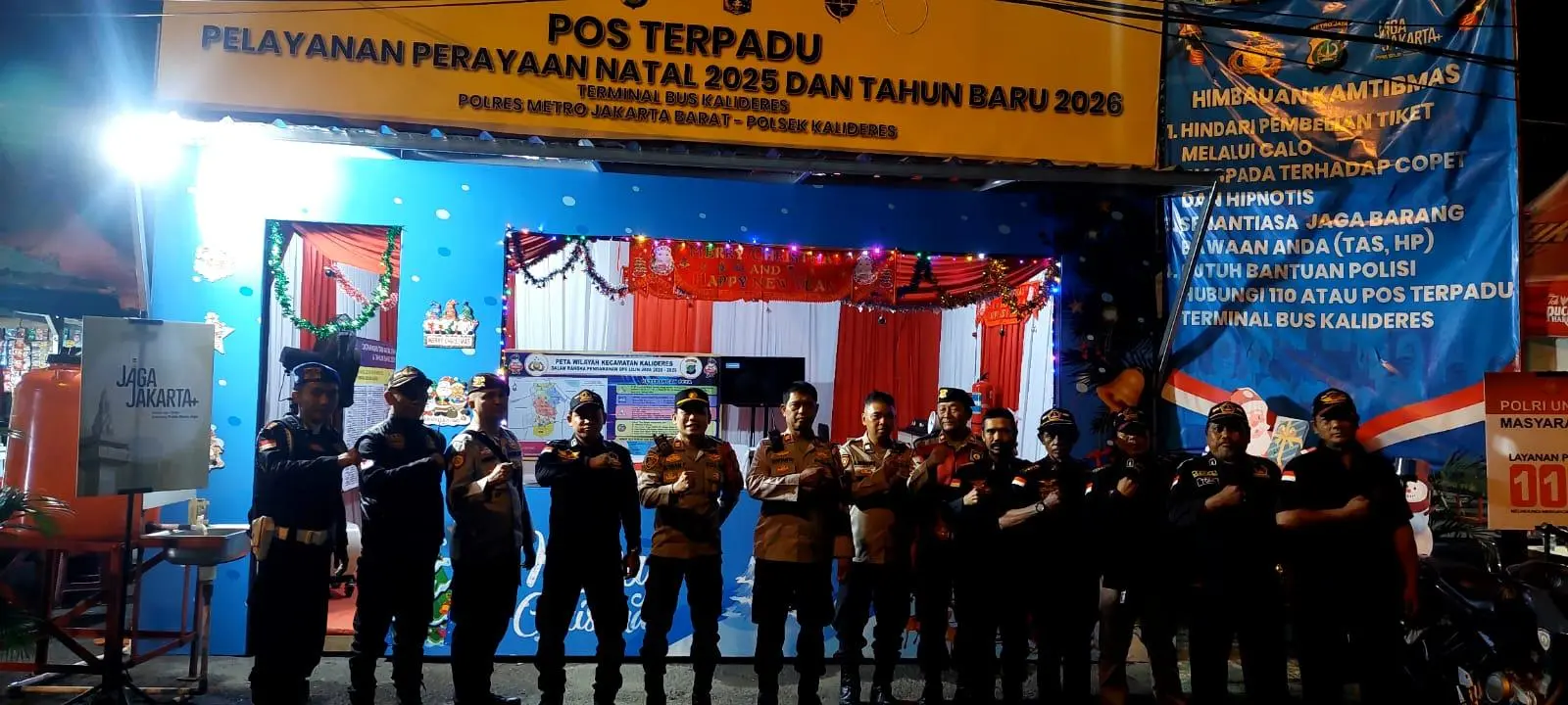 PPBNI Satria Banten dan TNI-Polri Bersinergi Amankan Kalideres Jelang Tahun Baru