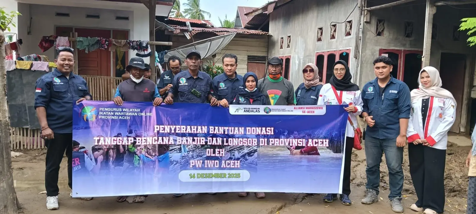 PW IWO Aceh Tunjukkan Empati Melalui Aksi Sosial untuk Korban Bencana