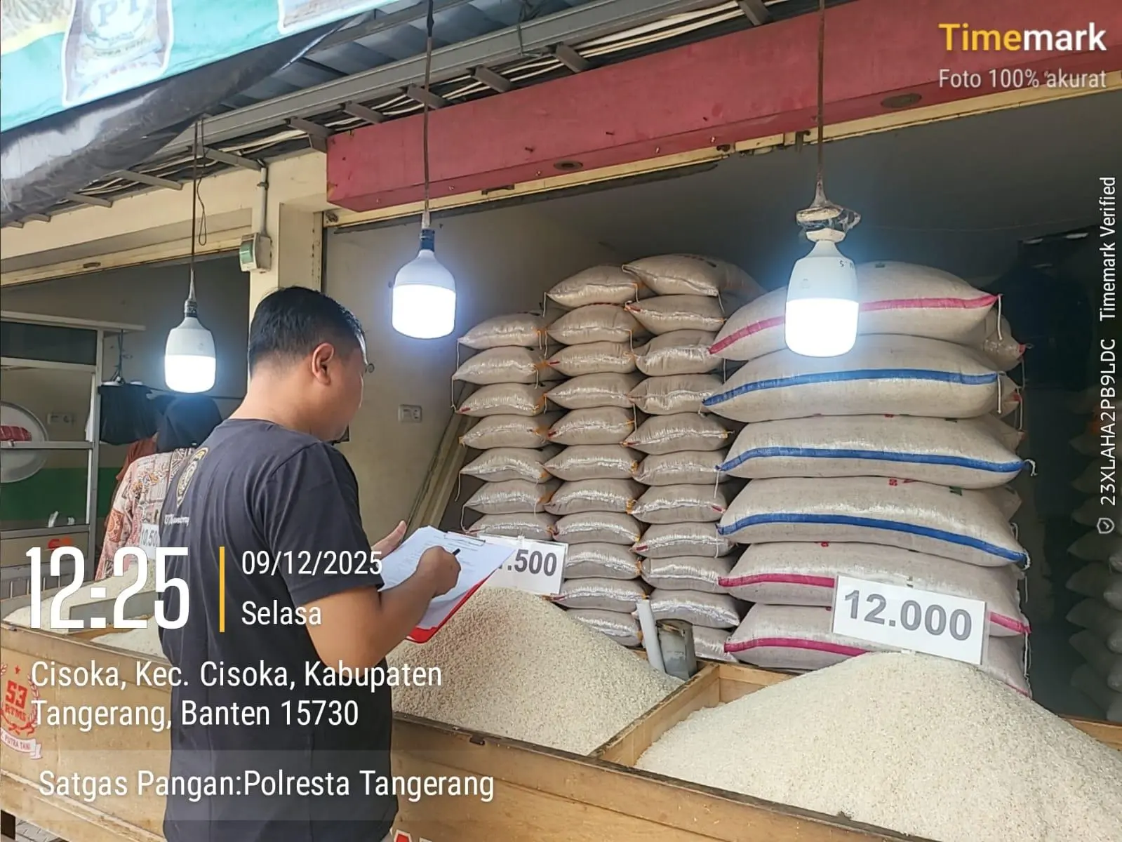 Ketersediaan Pangan Aman Jelang Nataru di Kabupaten Tangerang