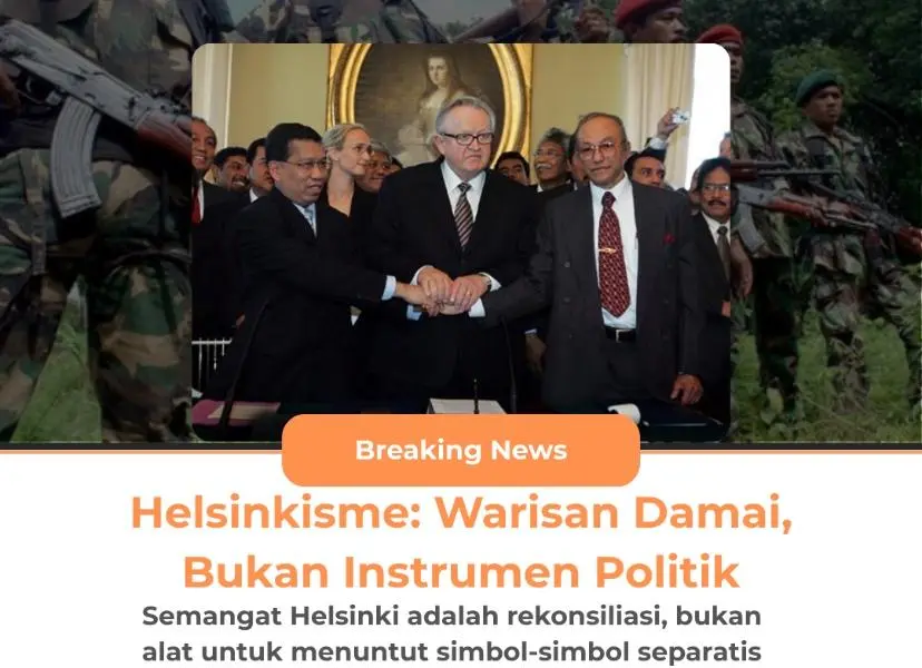 Perdamaian Aceh Lahir dari Situasi Luar Biasa, Menjaganya Pun Harus dengan Cara Luar Biasa