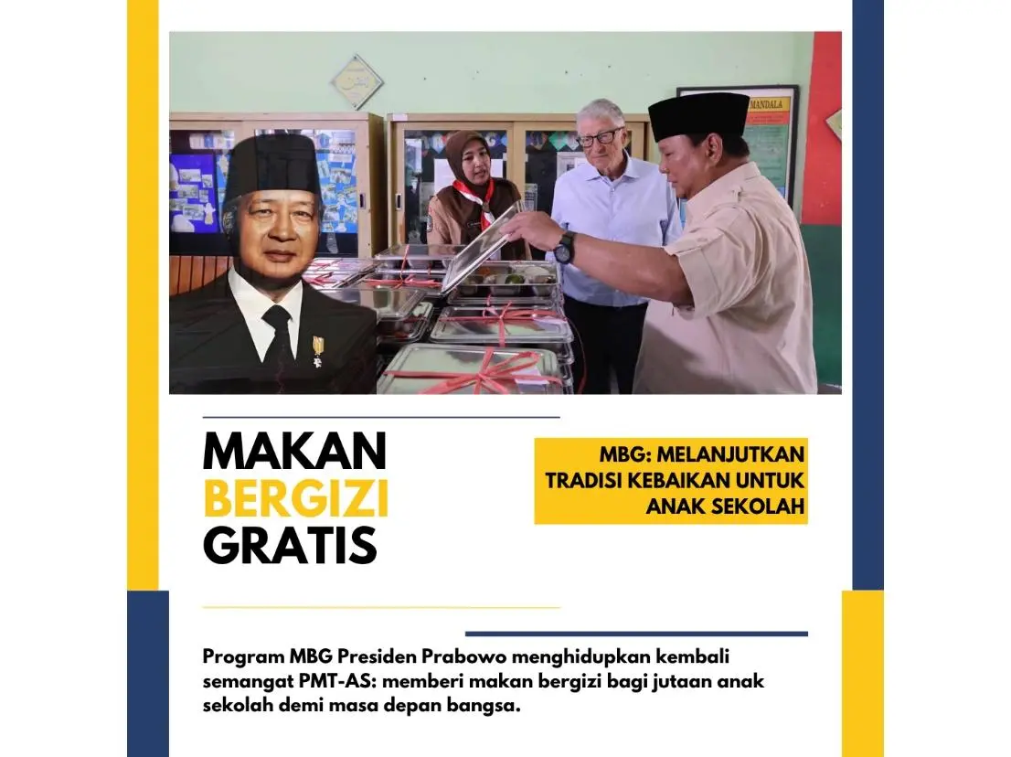 Jejak Program Makan Bergizi Gratis dari Era Soeharto