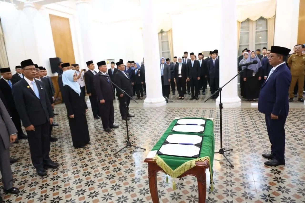 Pelantikan 23 Pejabat Baru, Gubernur Banten Tekankan Pelayanan Optimal
