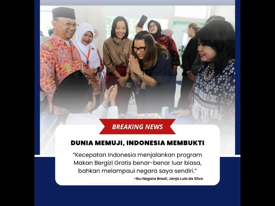 Ibu Negara Brasil Berikan Saran untuk Program Makan Bergizi di Indonesia