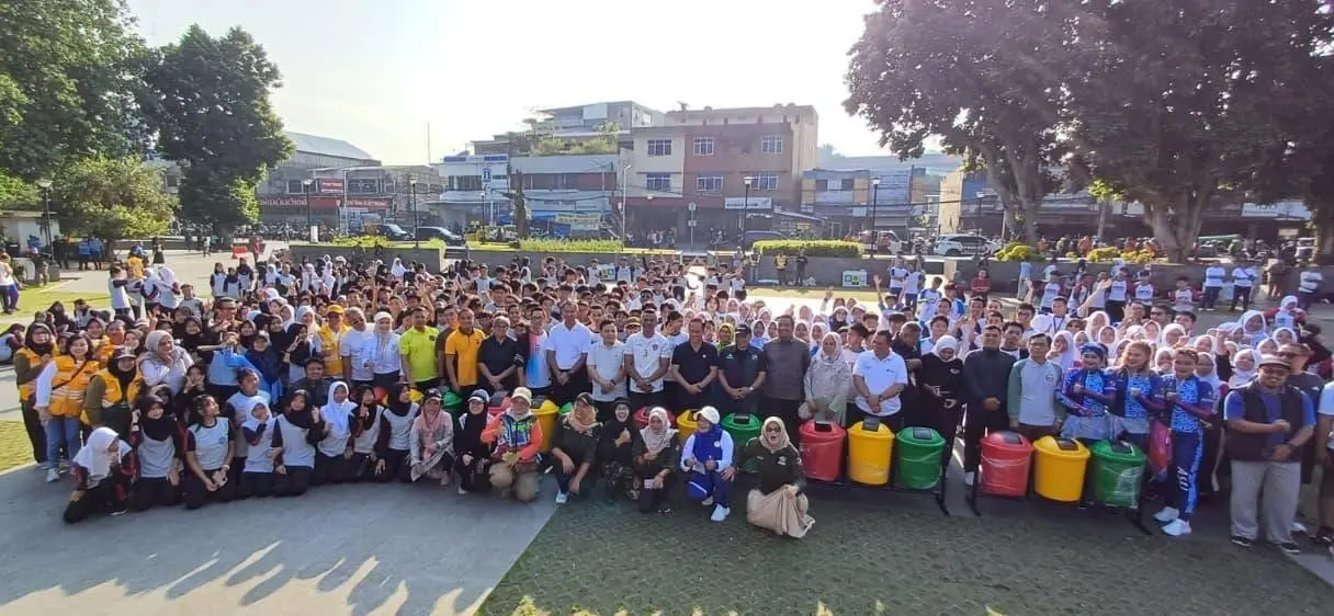 Senam Sehat Wartawan PWI Kota Bogor Dihadiri Menteri LH