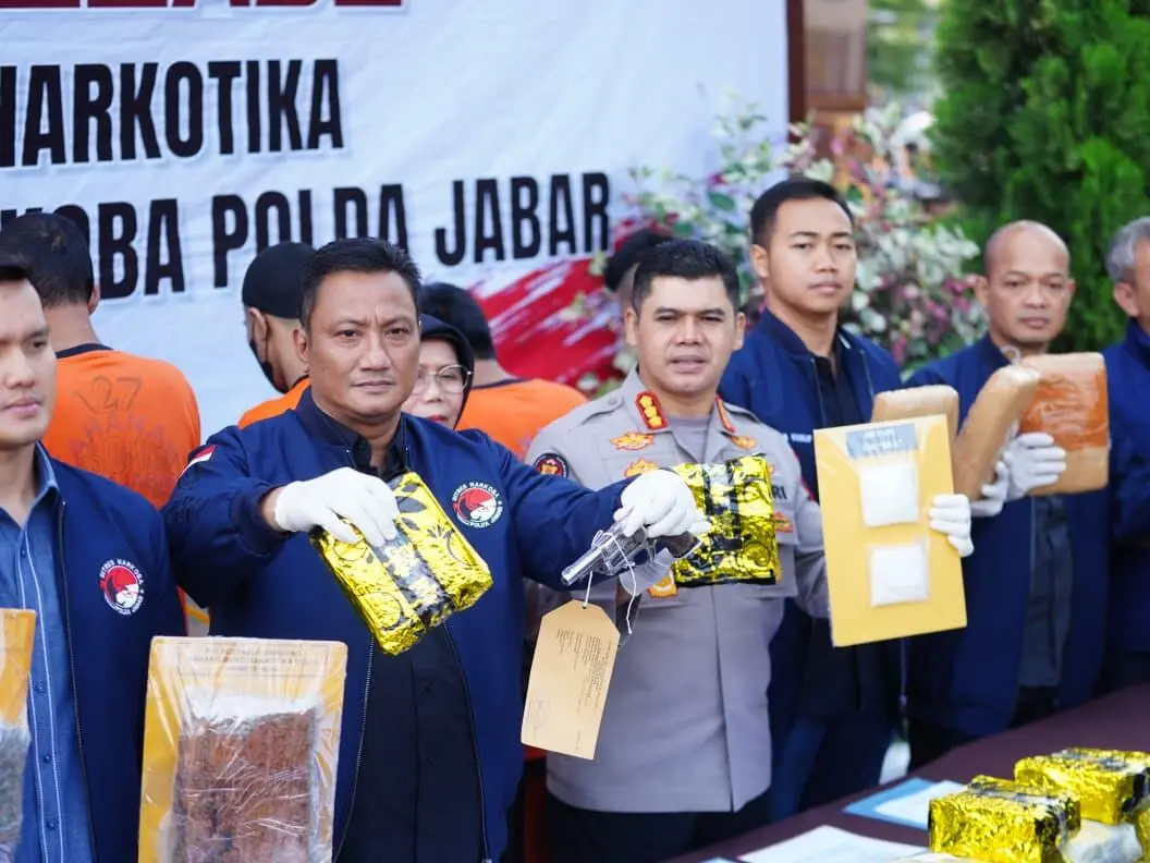 Polda Jabar Gagalkan Peredaran Narkoba Lintas Negara