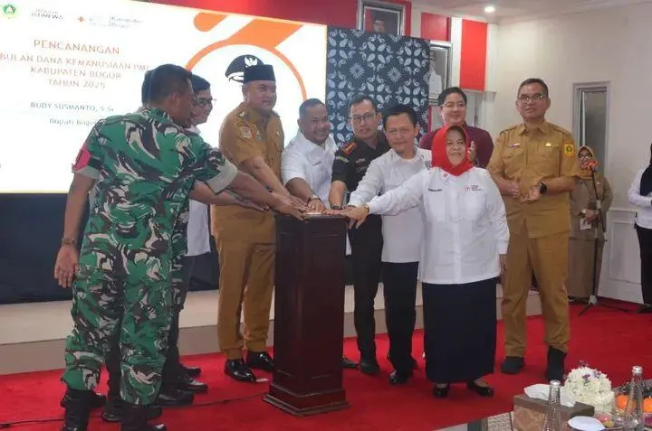 Bupati Bogor Luncurkan Bulan Dana Kemanusiaan dan Akreditasi UTD PMI