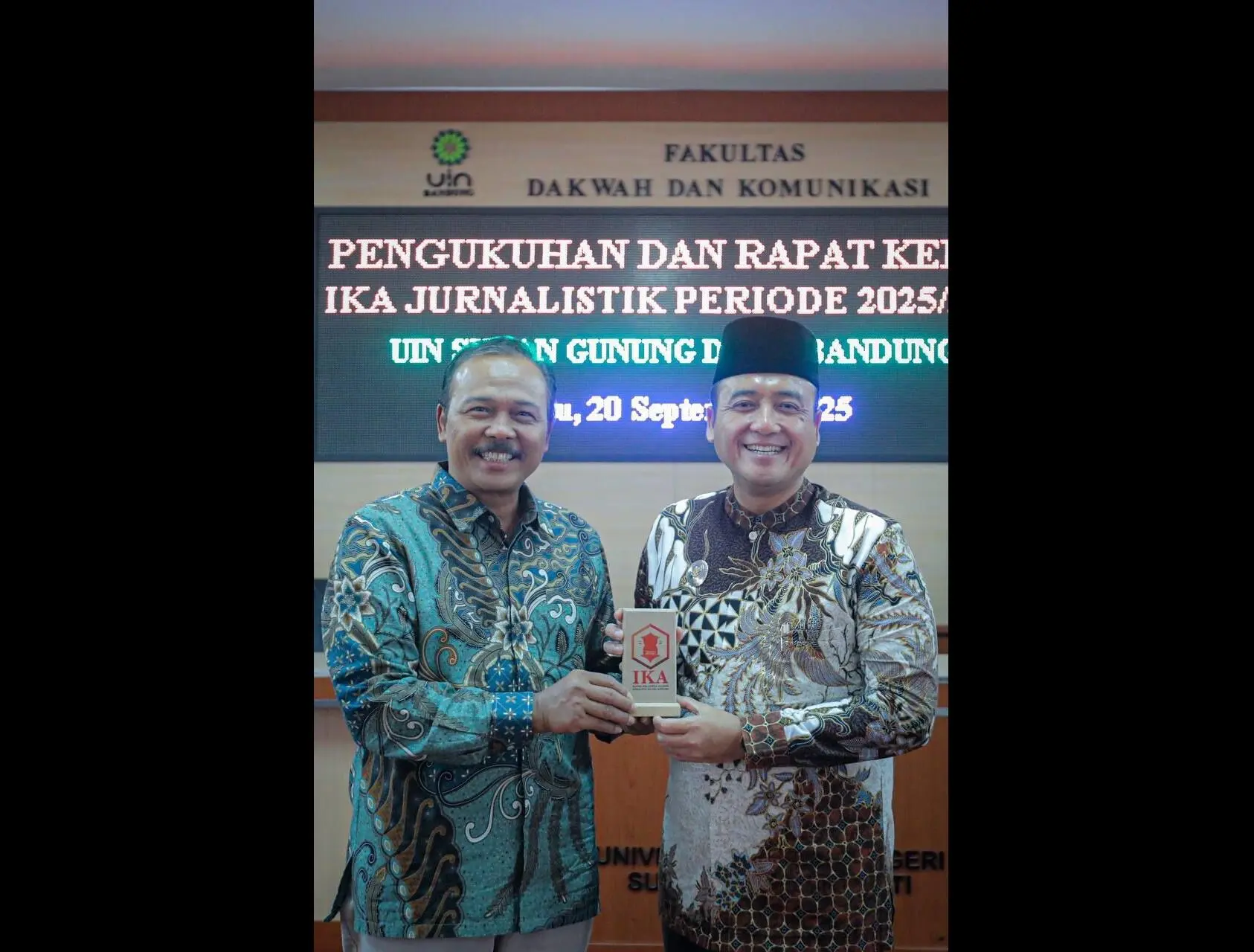 Di Acara IKA UIN SGD Bandung, Wakil Wali Kota Ajak Jurnalis Junjung Etika dan Kejujuran