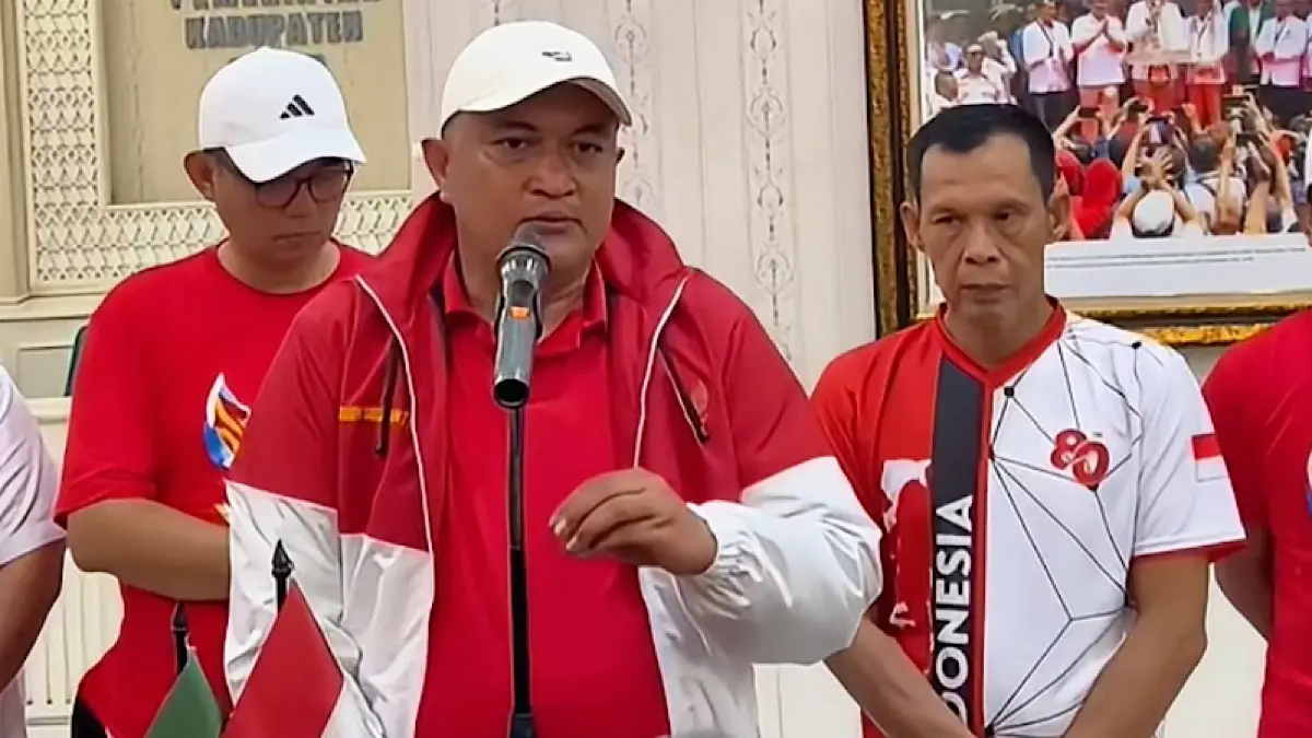 Kirab Bendera Merah Putih Sepanjang 600 Meter di Bogor