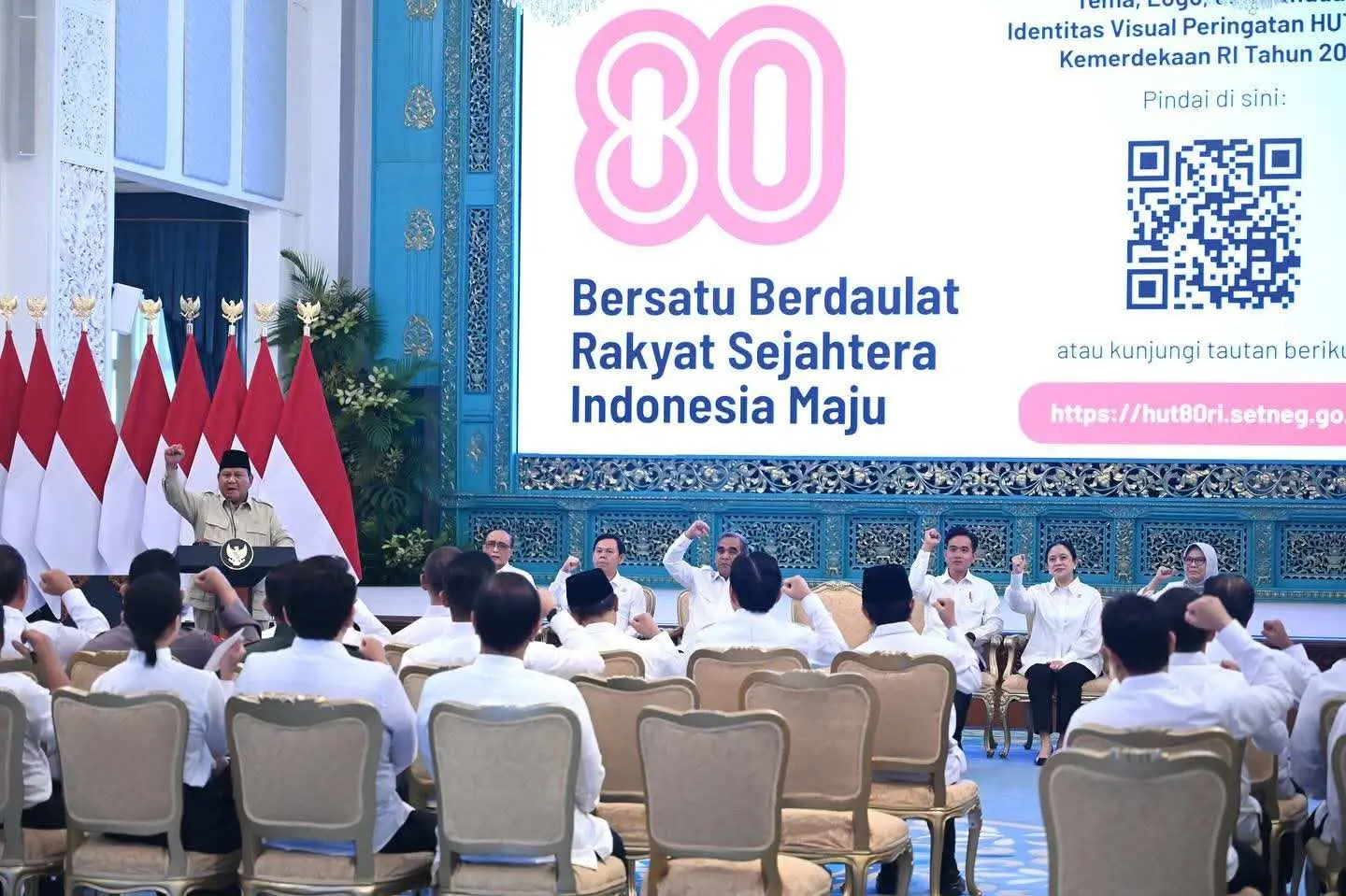 Peluncuran Logo dan Tema HUT ke-80 Kemerdekaan RI oleh Presiden Prabowo