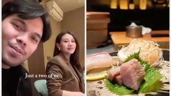Thariq Halilintar dan Aaliyah Nikmati Sushi Romantis Tanpa Baby Arash