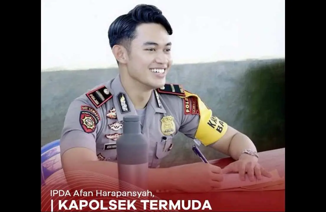 Iptu Afan Jadi Kapolsek Termuda di Usia 22 Tahun, Kini Raih Beasiswa di Inggris
