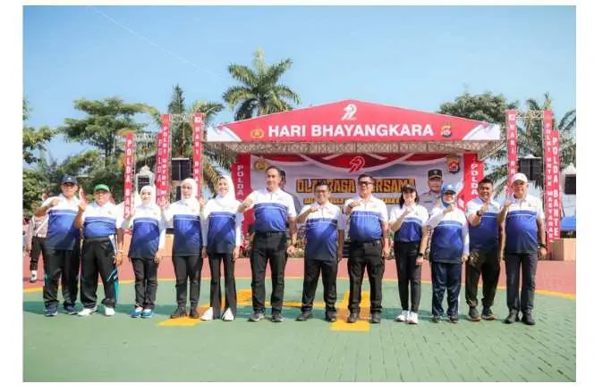 Gubernur dan Kapolda Banten Rayakan HUT Bhayangkara ke-79