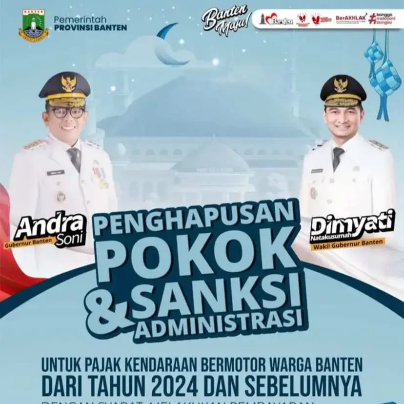 Dear Warga Banten, Pemutihan Pajak Diperpanjang Hingga Oktober 2025