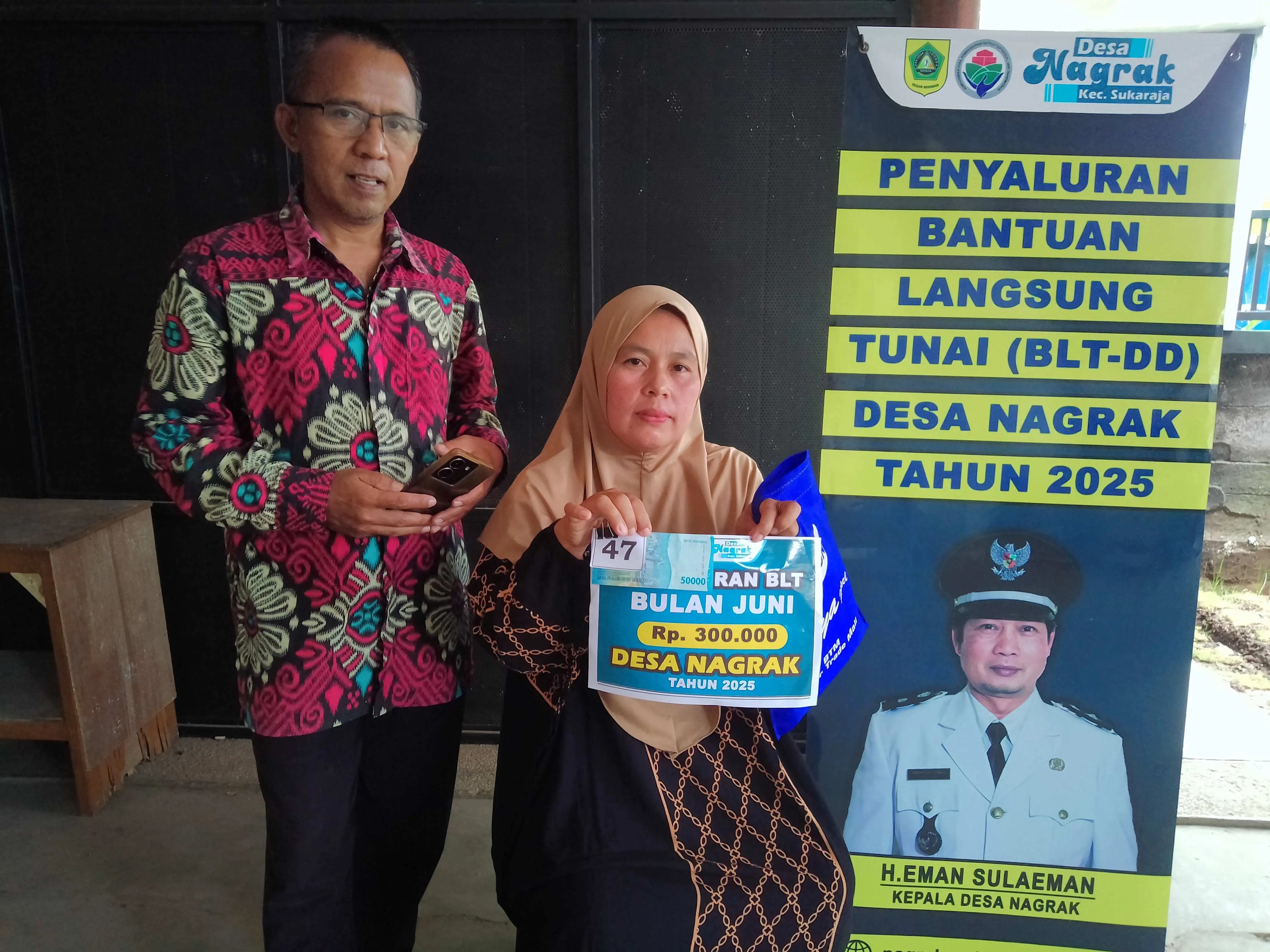 Ringankan Beban Warga, Desa Nagrak Salurkan BLT Dana Desa Triwulan Pertama 2025