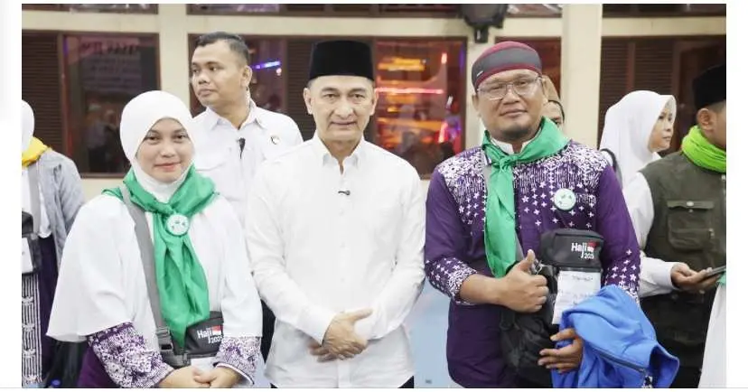 Ini Pesan Wagub Banten Dimyati Saat Melepas Jamaah Haji Pandeglang Kloter 33