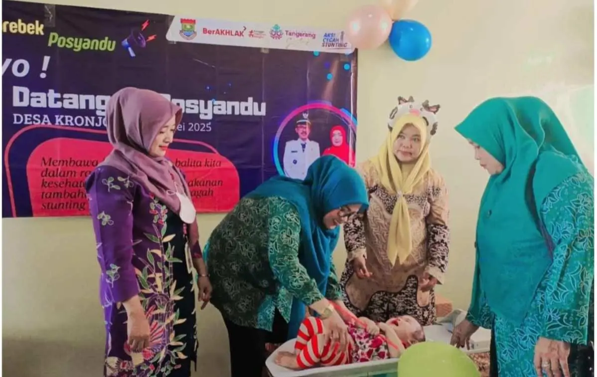 Dekatkan Layanan ke Warga, Puskesmas Kronjo Jemput Bola Lewat Program Gerebek Posyandu