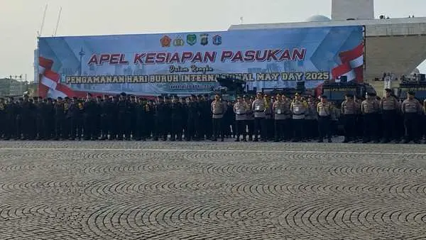 May Day 2025: 13 Ribu Personel Siap Kawal Aksi Damai dan Pesta Rakyat Buruh