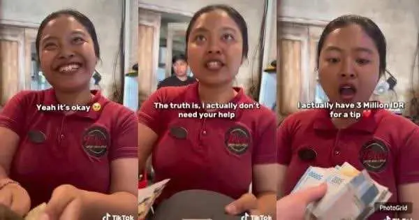 Dapat Tip Rp3Juta Berkat Tindakan Mulianya, Simak Kisah Mengharukan Pelayan di Bali Ini