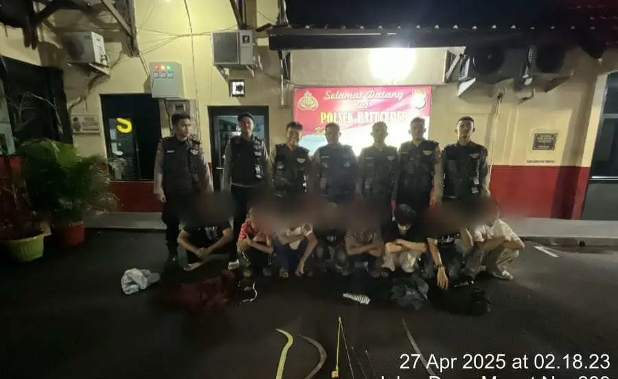 Patroli Perintis Presisi Polres Metro Tangerang Kota Gagalkan Tawuran Remaja di Tangerang, 8 Orang Diamankan