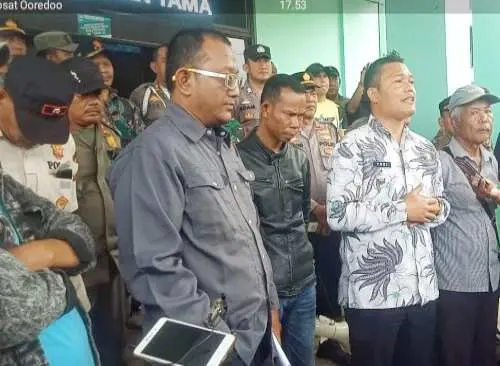 Diduga Kisruh Lahan di Tamansari, Ratusan Warga Desa Sukaluyu Demo Protes Aktivitas PT PMC