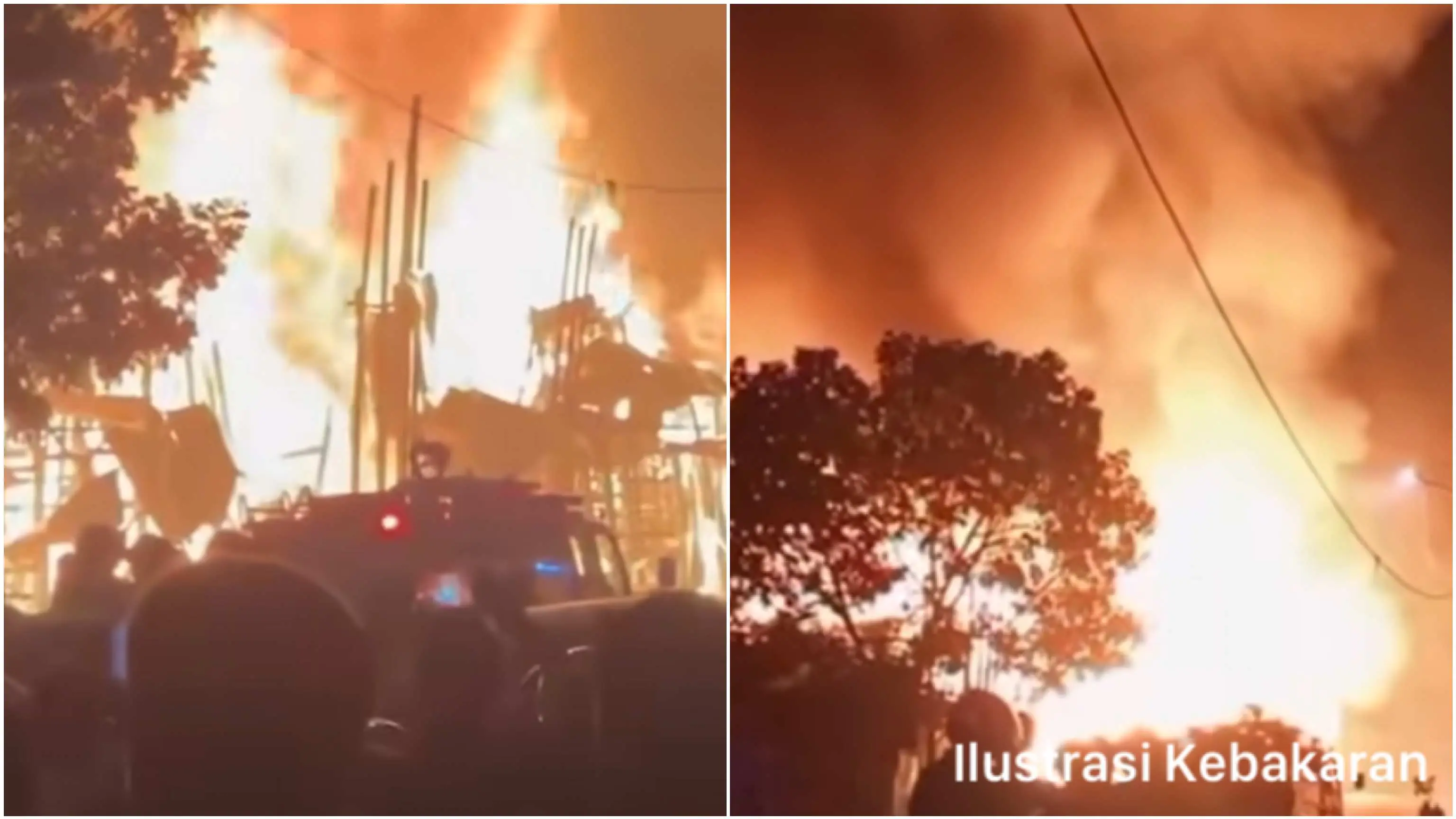 Kebakaran Hebat Kios Kayu di Sukahaji Bandung, Picu Kekhawatiran Warga di Tengah Konflik Lahan