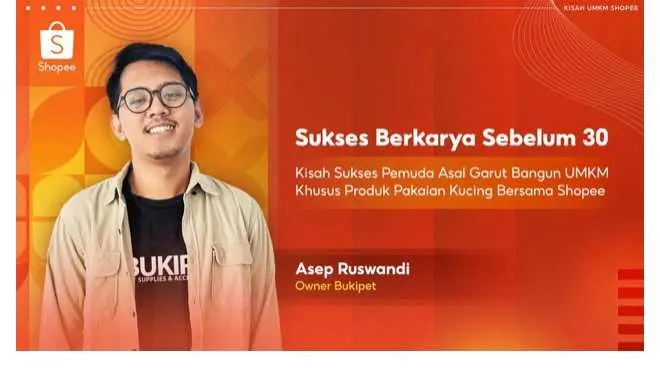 Shopee Bikin Asep Sukses Bangun Bisnis Pakaian Kucing Bersama