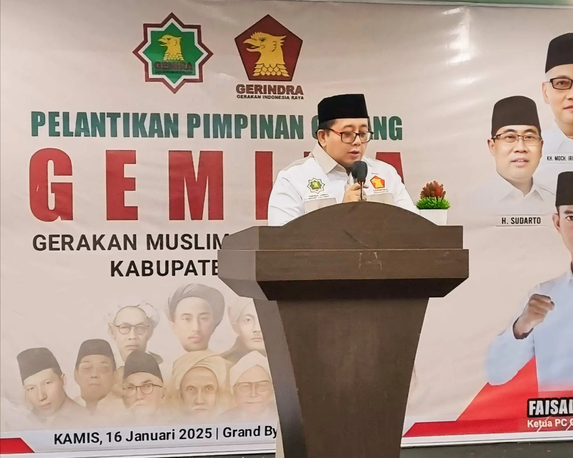 Begini Pesan Ricky Kurniawan Dalam Acara Pelantikan GEMIRA di Cianjur