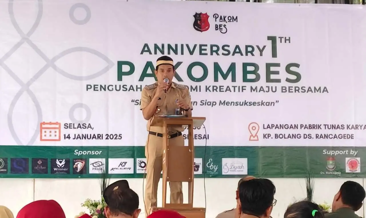 Camat Mekar Baru Hadiri Milad Ke-1 Pakombes, Begini Pesannya!