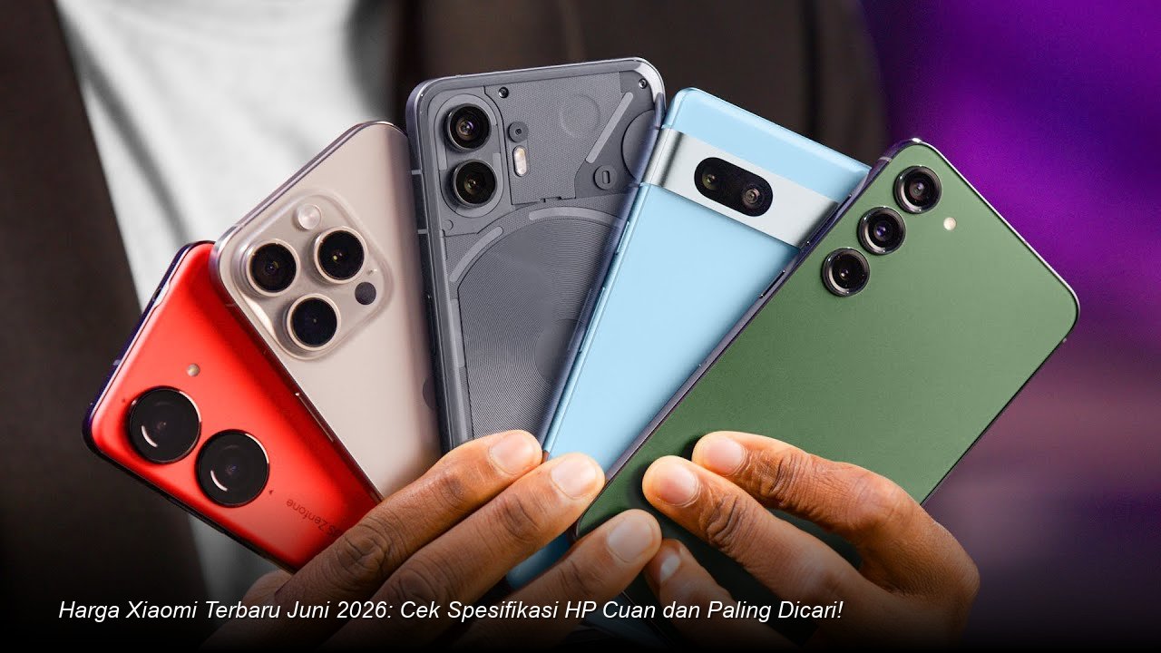 Tampilan elegan dari smartphone Xiaomi terbaru dengan bodi metalik ramping dan modul kamera menonjol, dipotret dengan pencahayaan studio yang profesional.