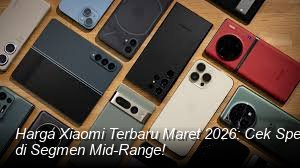 Harga Xiaomi Terbaru Maret 2026: Cek Spesifikasi Lengkap dan Fitur Unggulan di Segmen Mid-Range!