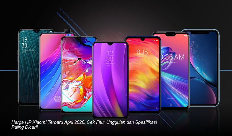 Tampilan close-up elegan dari smartphone Xiaomi terbaru dengan modul kamera menonjol, dipajang di atas meja studio minimalis berwarna abu-abu.
