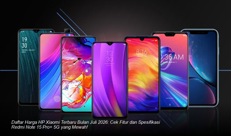 Daftar Harga HP Xiaomi Terbaru Bulan Juli 2026: Cek Fitur dan Spesifikasi Redmi Note 15 Pro+ 5G yang Mewah!