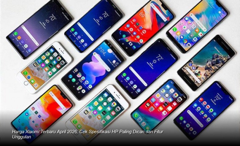Tampilan close-up elegan dari sebuah smartphone Xiaomi terbaru dengan finishing metalik dan modul kamera yang menonjol, diletakkan di atas meja kaca studio.